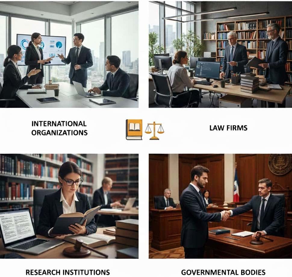 مشاغل مرتبط با رشته حقوق