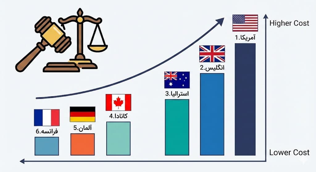مقایسه تحصیل رشته حقوق در خارج از کشور