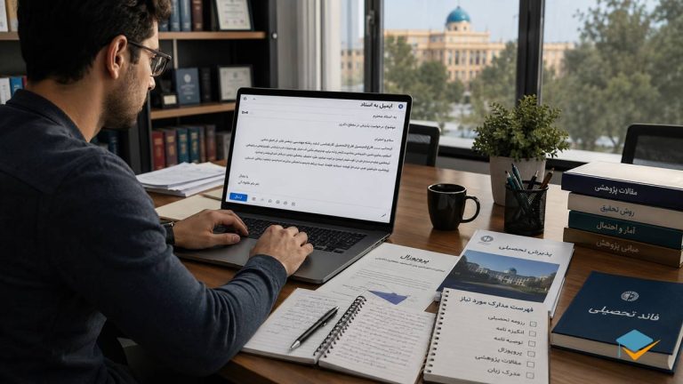 نمونه ایمیل به استاد برای اپلای